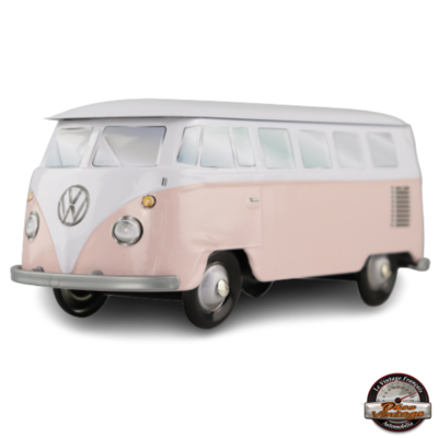 Boîte De Rangement Métal Vintage Volkswagen - 10x14x20 Cm, 3L, Jaune, Style Old School, Fabriqué En Allemagne