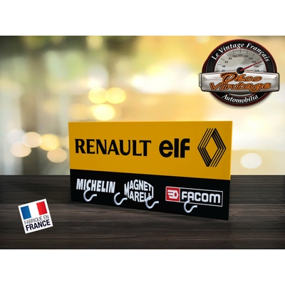accroche-clés rétro renault sport camel dakar