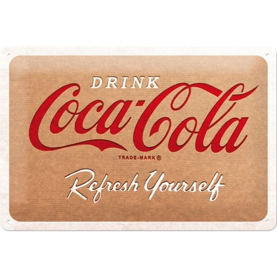 posre métal coca-cola vintage logo