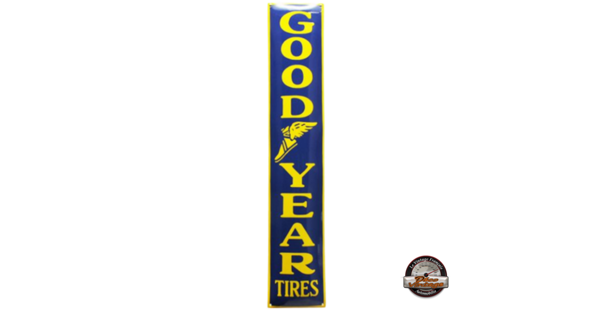 Plaque émaillée américaine HOOD TIRES pneumatique - Collection