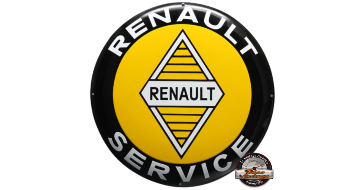 Plaque Renault Plaque Emaillée Ronde Renault 4L Plaque Concours