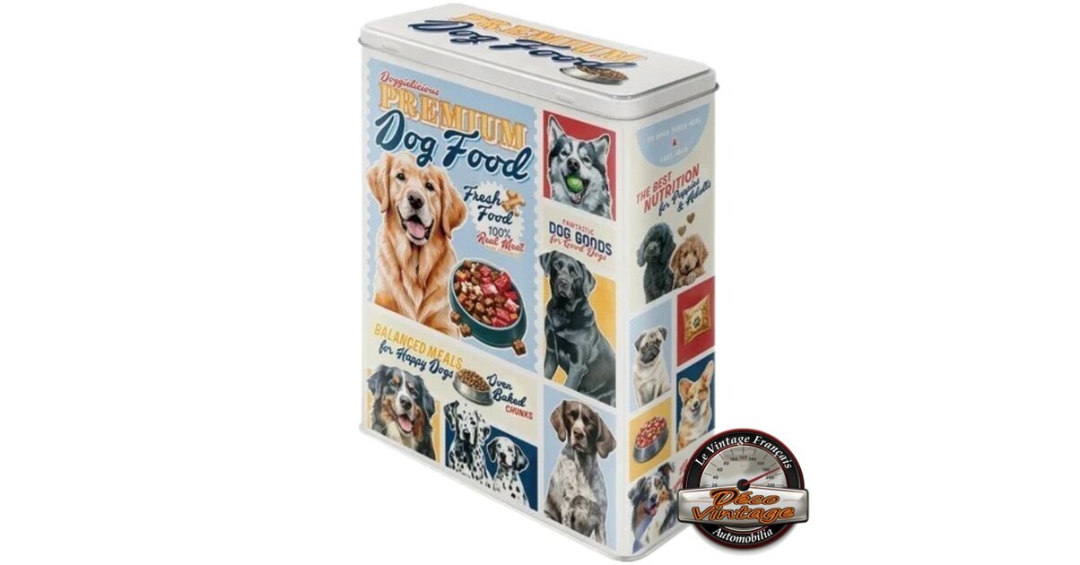 Boîte De Rangement Pour Croquettes Chien - En PP Alimentaire - Avec Couvercle - Environ 150 Ml - Design Mignon Et Empilable - 13