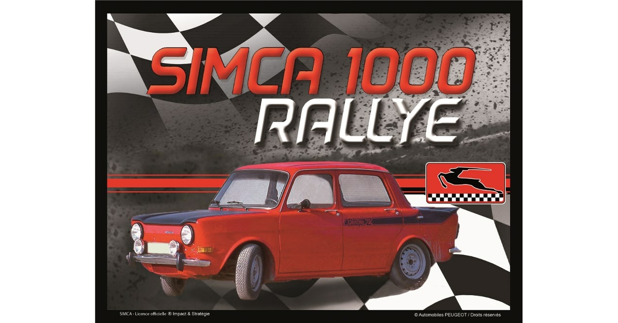 Plaque Simca 1000 - Garage/Atelier/Les plaques publicitaires