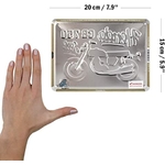 plaque tôle embossée honda cb 750 four rétro