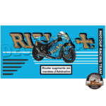 accroche clefs vintage suzuki rizla+ moto gp