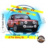 tapis de souris peugeot samba rallye