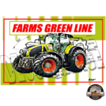 plaque métal tracteur claas