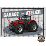 plaque métal tracteur massey ferguson