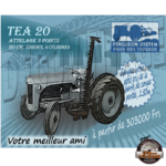 tapis de souris massey ferguson mf20 petit gris tracteur
