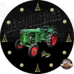 horloge vintage tracteur deutz d25