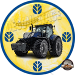 horloge murale vintage tracteur new holland