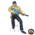 statue résine elvis presley guitare