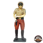 statue résine policier motard américain