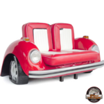 banquette voiture coccinelle rouge