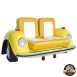 banquette voiture coccinelle jaune