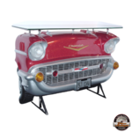 bar chevrolet bel air 1957 rouge pailleté