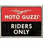 magnet 8 x 6 cm moto guzzi riders only