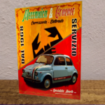 plaque vintage fiat abarth 695 servizio