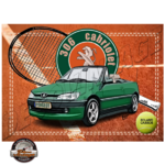 plaque métal peugeot 306 rolland garros cabriolet