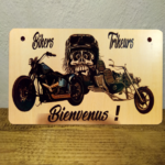 plaque à suspendre bikers trikeurs bienvenus