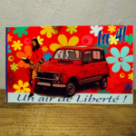 cadre à poser renault 4L rétro