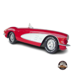 demi voiture murale Corvette rouge
