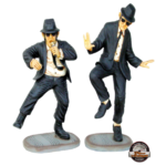 statue en resine chanteur blues brothers rétro