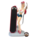 stop trottoir pin up pompiste vintage