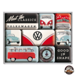 set de magnets rétro vw combi