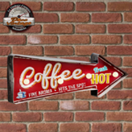 enseigne lumineuse vintage coffee