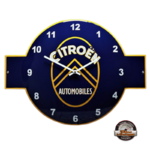 horloge murale émaillée Citroen automobiles