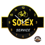 horloge murale émaillée SOLEX SERVICE