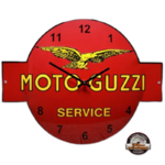 horloge murale émaillée moto guzzi