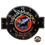 horloge murale émaillée Indian motorcycles