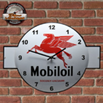 horloge émaillée Mobiloil