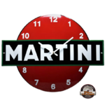 horloge murale émaillée Martini