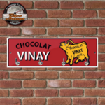 accroche-clé chocolat vinay émaillé
