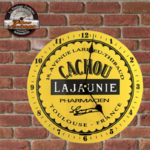pendule murale vintage cachou lajaunie