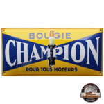 plaque émaillée bougie champion