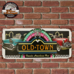 plaque américan old town classic fun