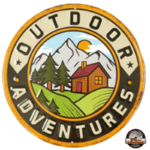 plaque montagnes camping usa outdoor trail