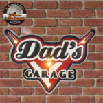 enseigne lumineuse vintage dads garage