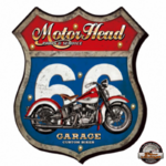 enseigne lumineuse route 66 led moto