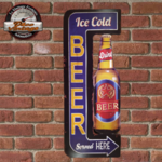 plaque enseigne bar vintage ice cold beer