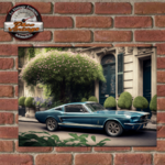 plaque ford mustang quartier chic