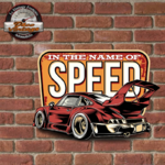 plaque en relief porsche 911 speed
