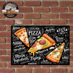 plaque tole italian pizza 20x30