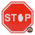 panneau de signalisation stop déco indus