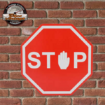 panneau signalisation stop industriel déco