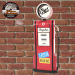 horloge et tirelire pompe à essence rétro usa Gas